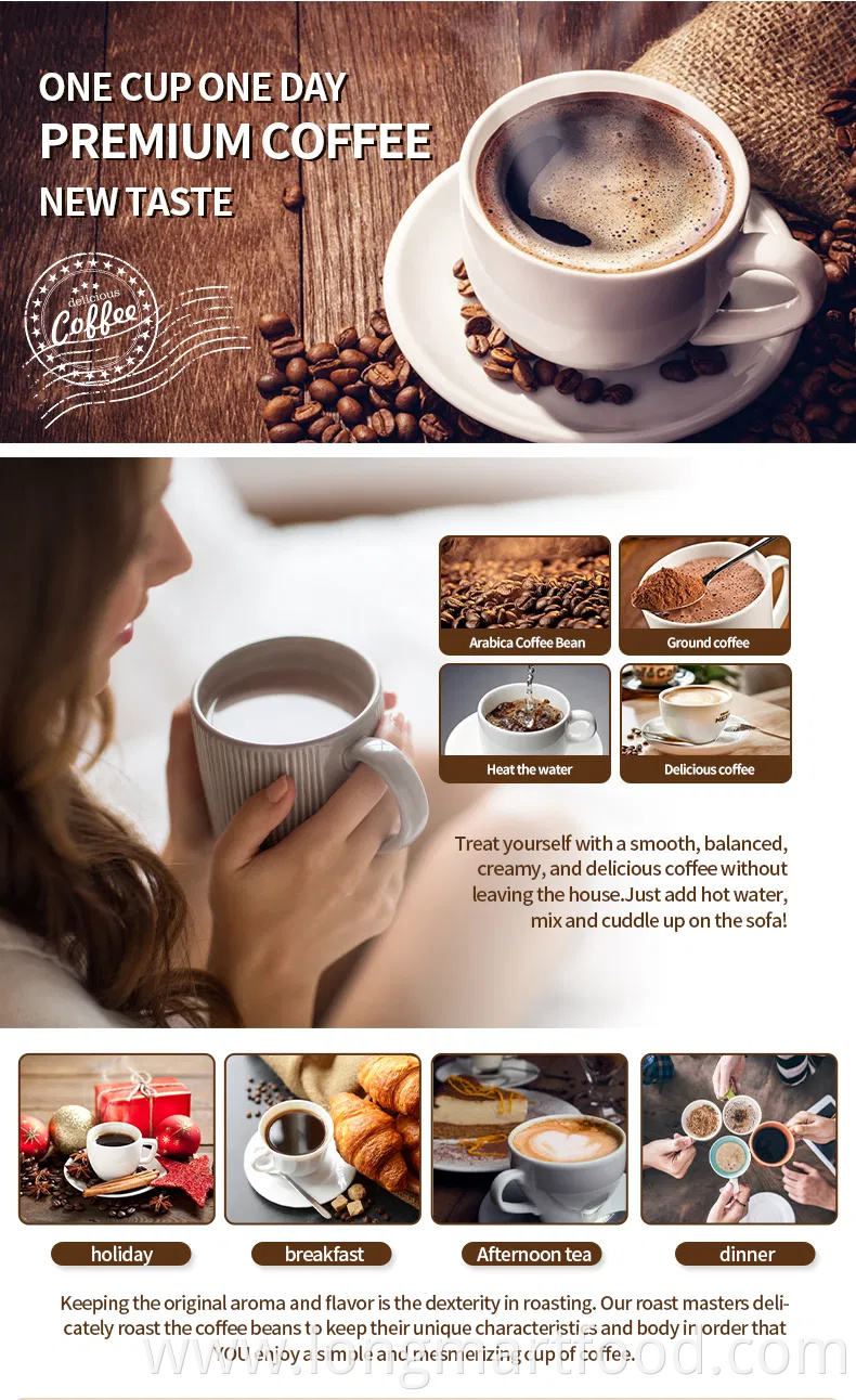 Mushroom Coffee 100% Organic Arabica OEM Classic Flavor for Drinking Private Label Medicinal Mushroom